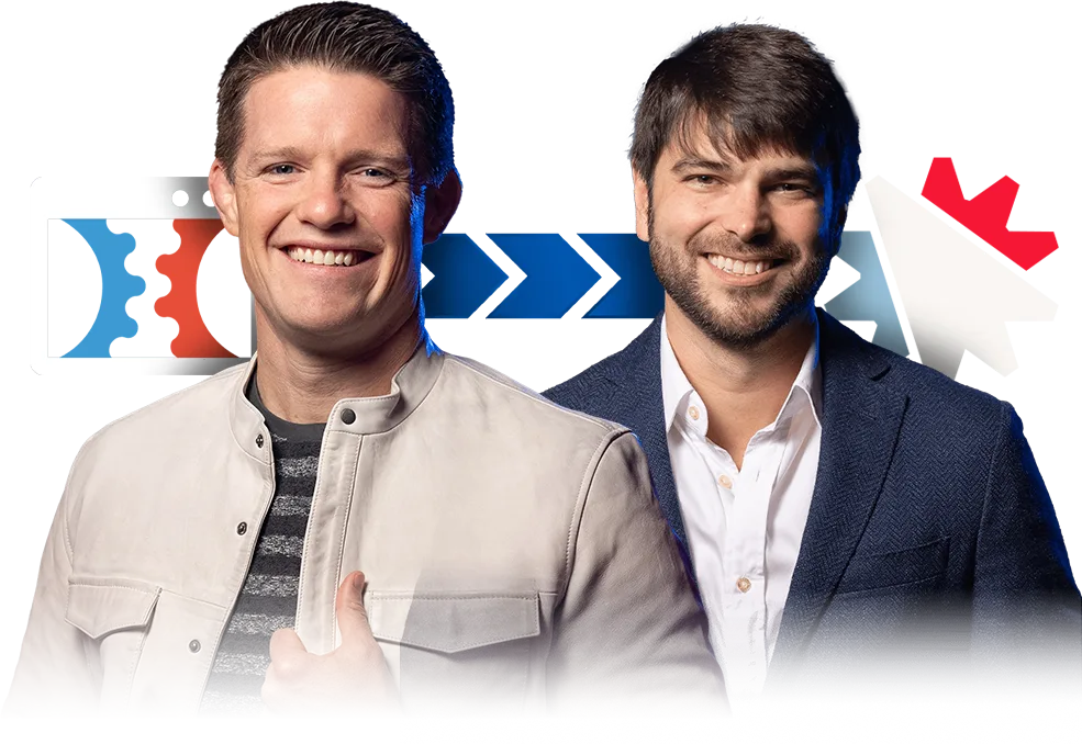 Russell Brunson and Todd Dickerson, hosts of the AI Secrets Challenge
